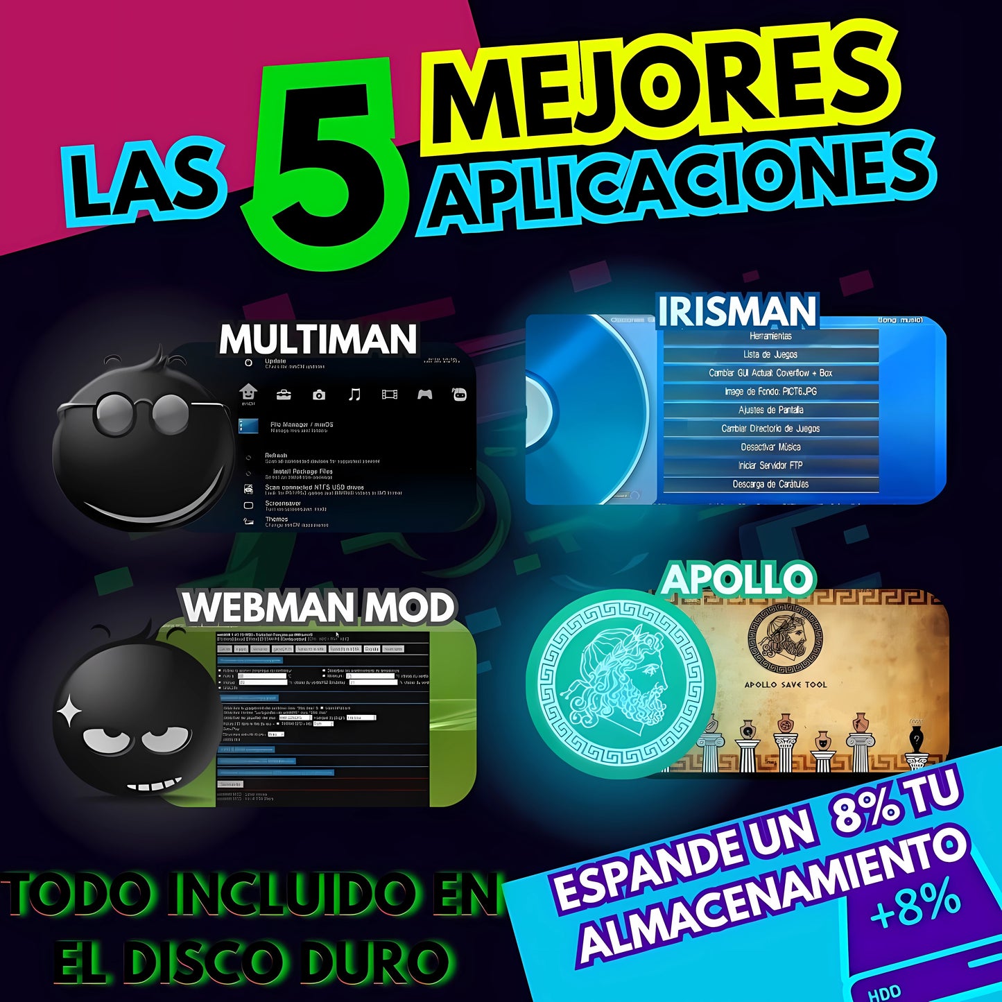 🎮🔥 DISCO DURO EXTERNO DE 1TB ESPECIAL PARA PS3🔥🎮