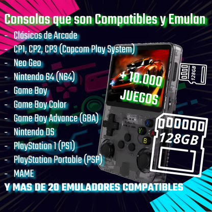 🎮 Consola de Videojuegos Portátil R36S 📱✨